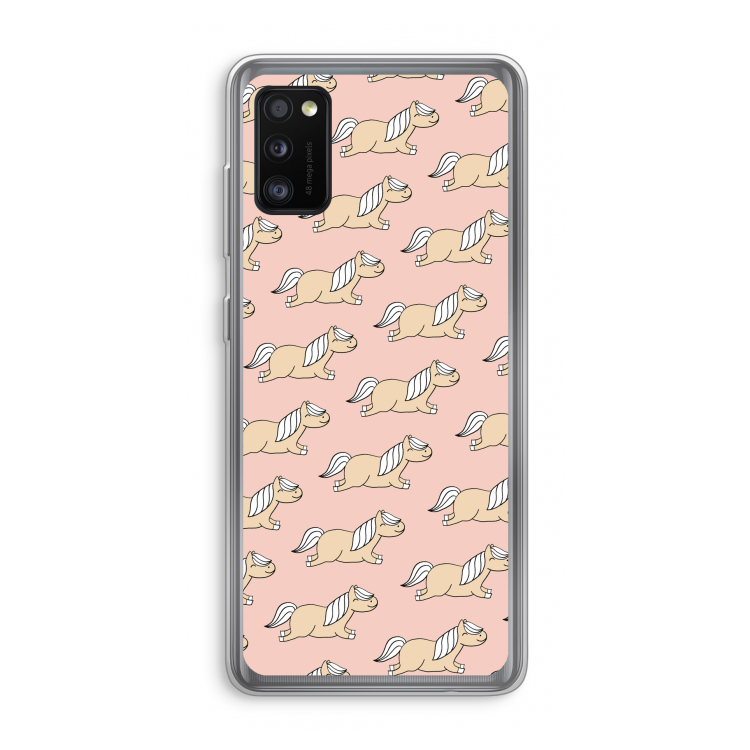 Ponys: Samsung Galaxy A41 Transparant Hoesje