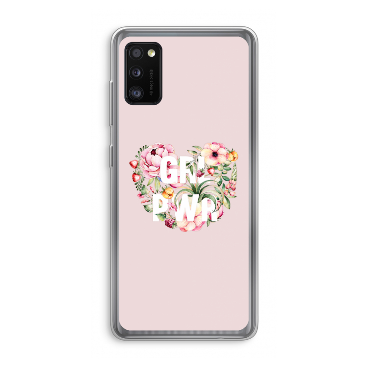 GRL PWR Flower: Samsung Galaxy A41 Transparant Hoesje
