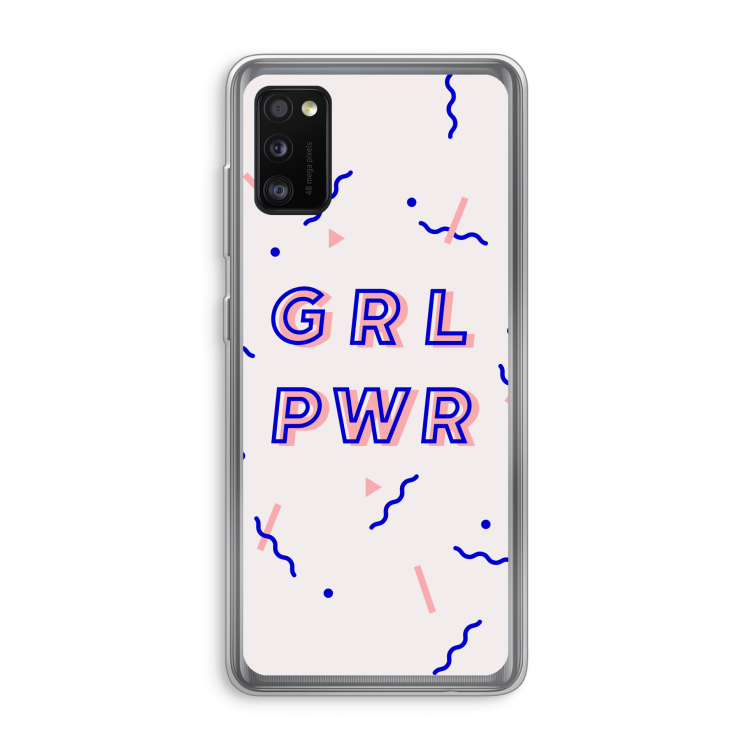 GRL PWR: Samsung Galaxy A41 Transparant Hoesje