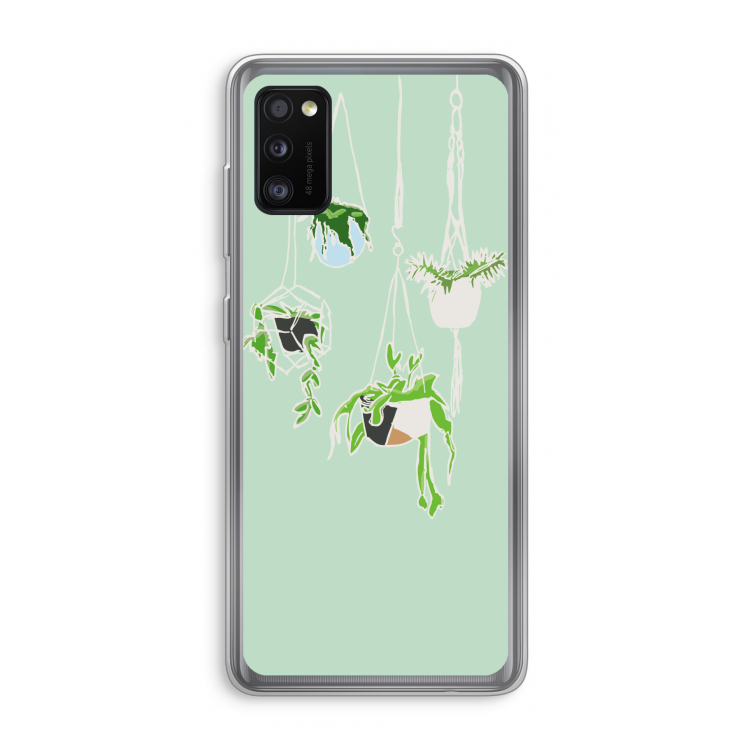 Hang In There: Samsung Galaxy A41 Transparant Hoesje