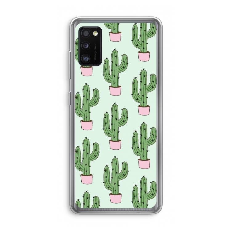 Cactus Lover: Samsung Galaxy A41 Transparant Hoesje