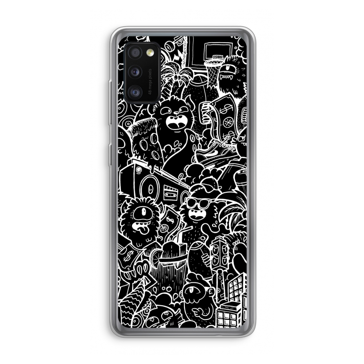 Vexx Black City : Samsung Galaxy A41 Transparant Hoesje