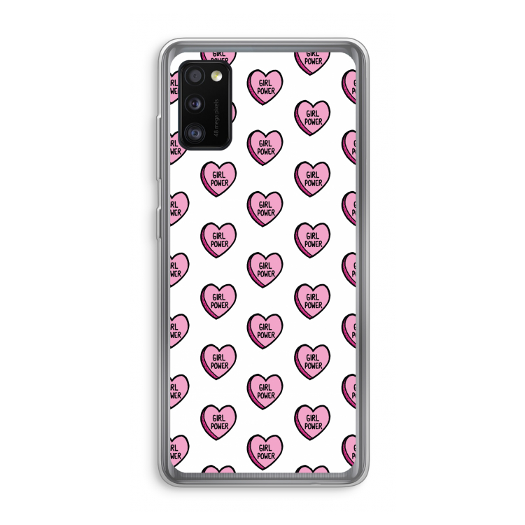 GIRL POWER: Samsung Galaxy A41 Transparant Hoesje