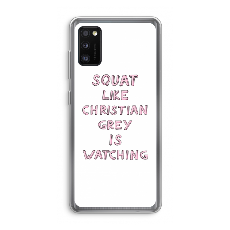 Christian Grey: Samsung Galaxy A41 Transparant Hoesje