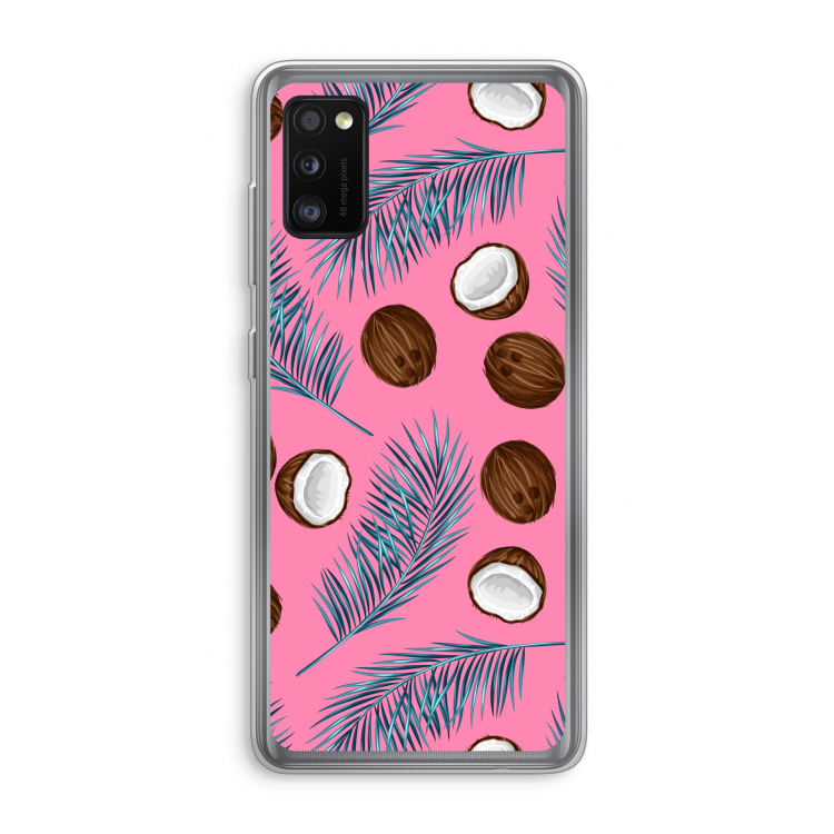 Kokosnoot roze: Samsung Galaxy A41 Transparant Hoesje