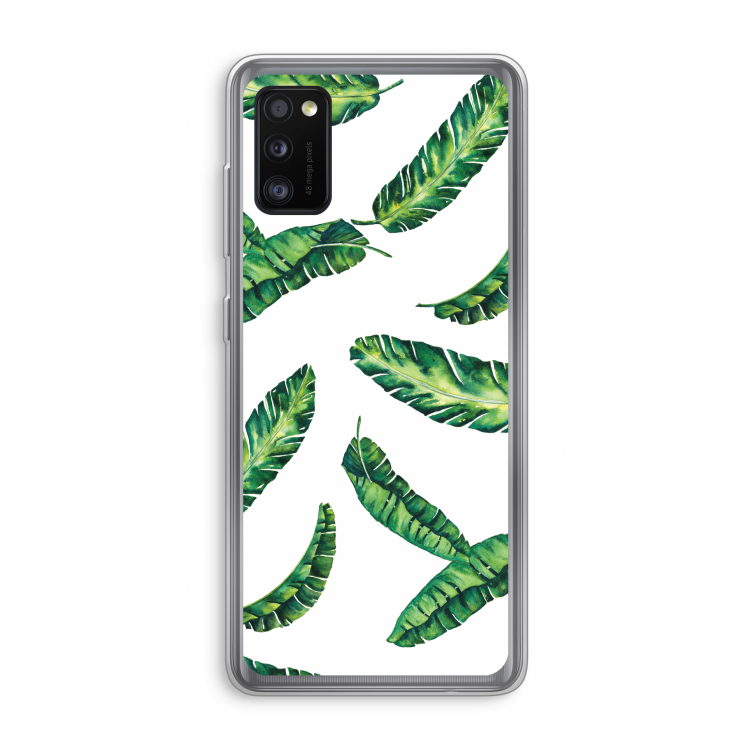 Lange bladeren: Samsung Galaxy A41 Transparant Hoesje