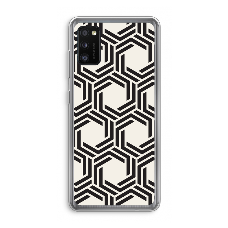 Geometrisch patroon: Samsung Galaxy A41 Transparant Hoesje