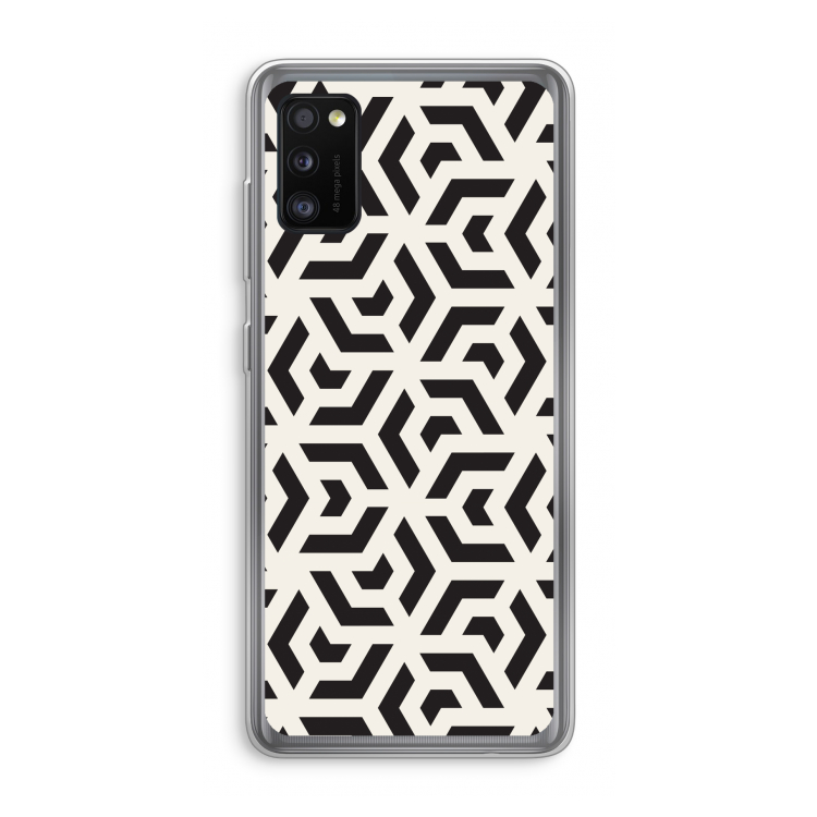 Crazy pattern: Samsung Galaxy A41 Transparant Hoesje