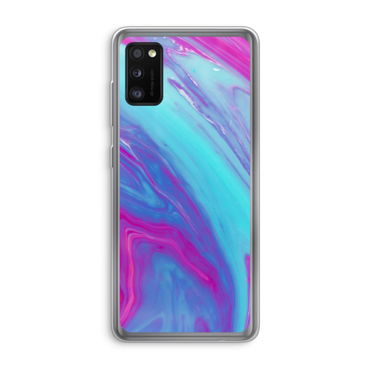 Zweverige regenboog: Samsung Galaxy A41 Transparant Hoesje