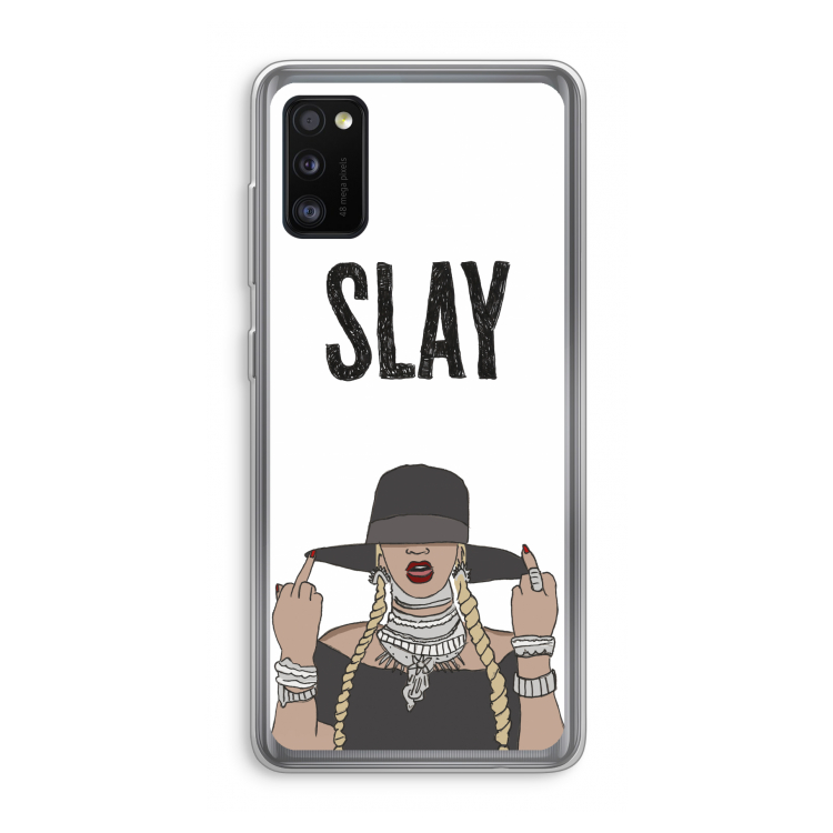 Slay All Day: Samsung Galaxy A41 Transparant Hoesje
