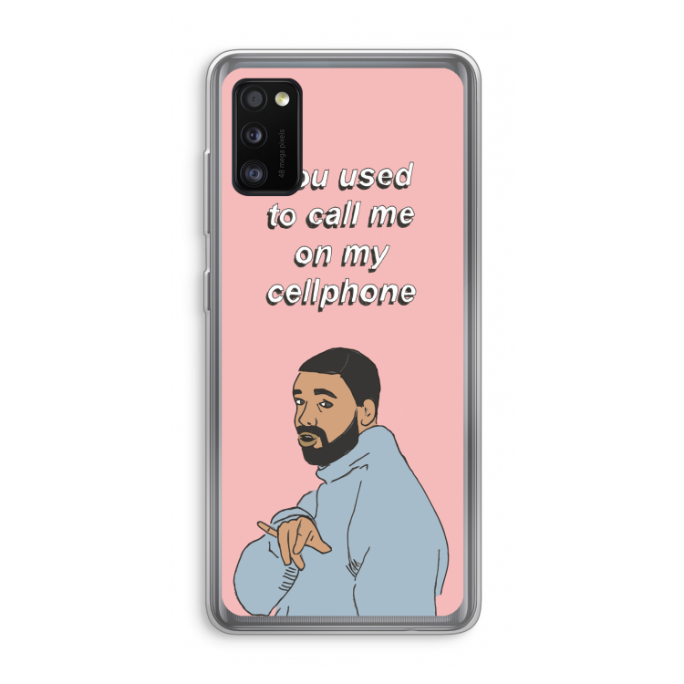 Hotline bling: Samsung Galaxy A41 Transparant Hoesje