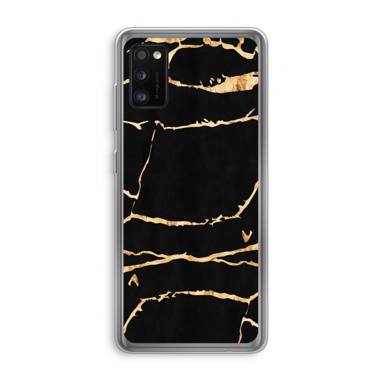 Gouden marmer: Samsung Galaxy A41 Transparant Hoesje
