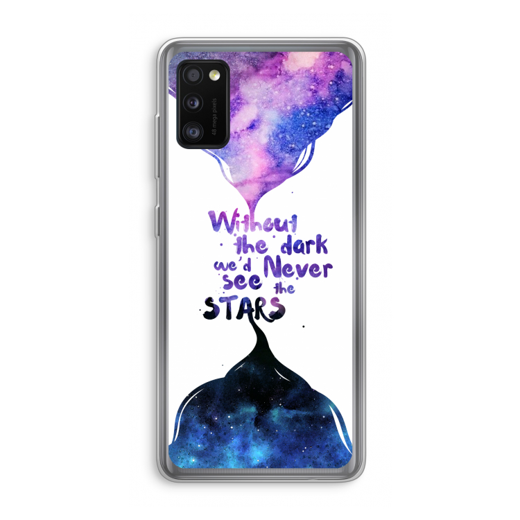 Stars quote: Samsung Galaxy A41 Transparant Hoesje
