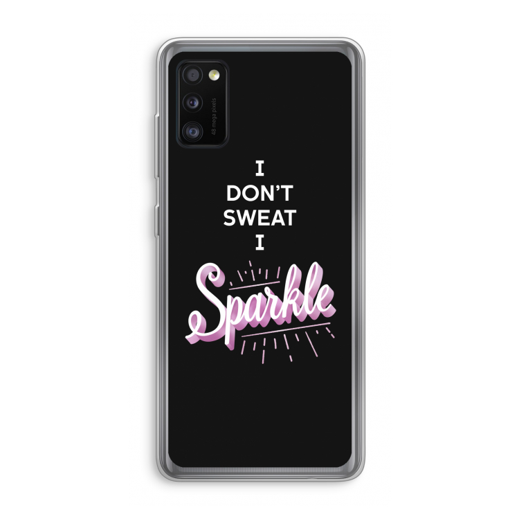 Sparkle quote: Samsung Galaxy A41 Transparant Hoesje
