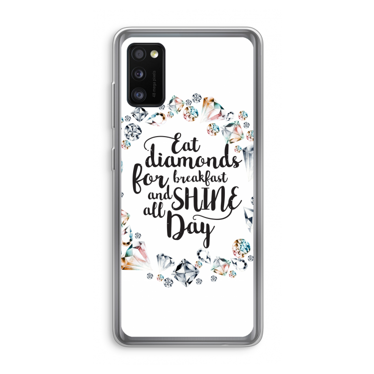 Diamonds: Samsung Galaxy A41 Transparant Hoesje