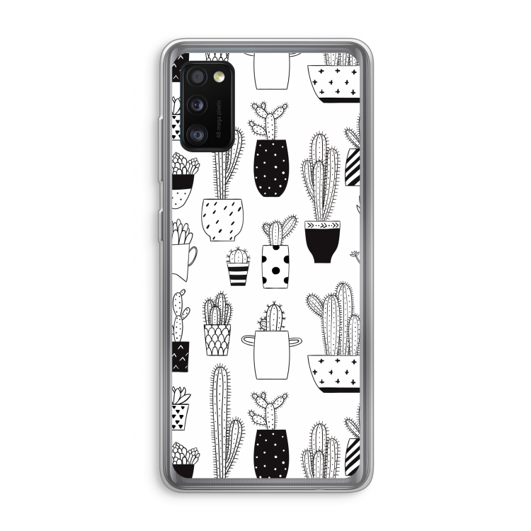 Cactusmotief: Samsung Galaxy A41 Transparant Hoesje