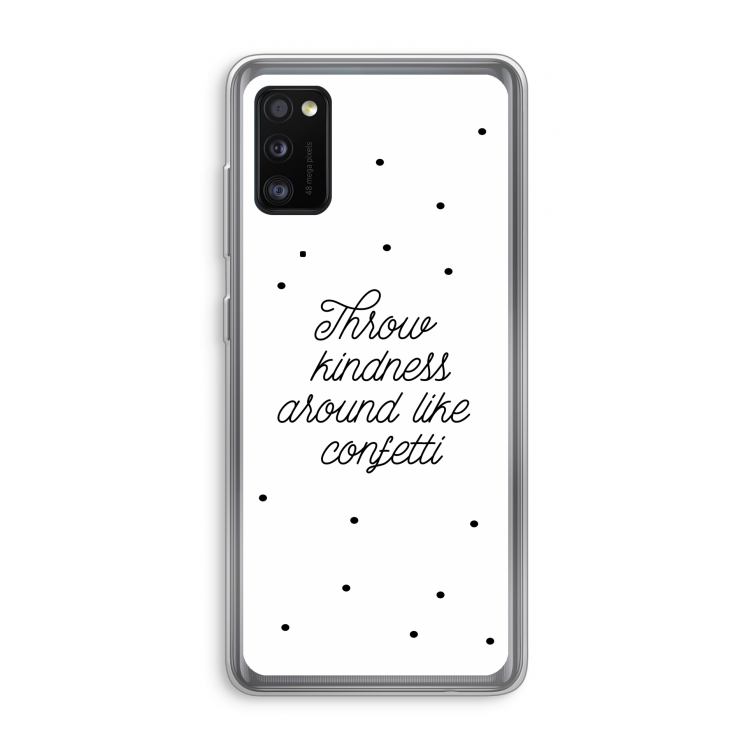 Confetti: Samsung Galaxy A41 Transparant Hoesje