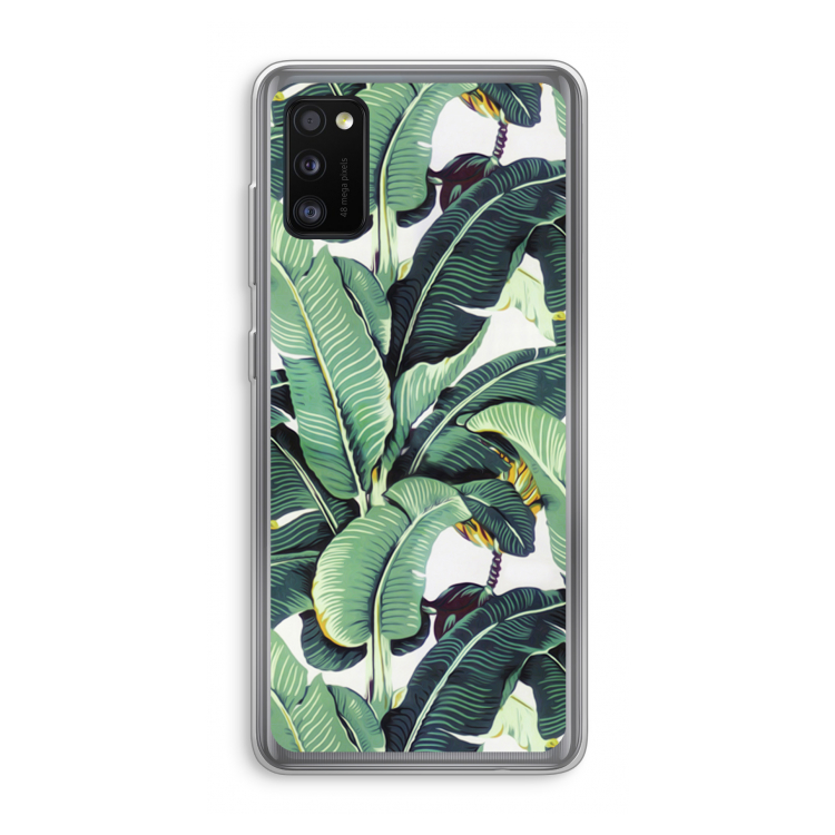 Bananenbladeren: Samsung Galaxy A41 Transparant Hoesje