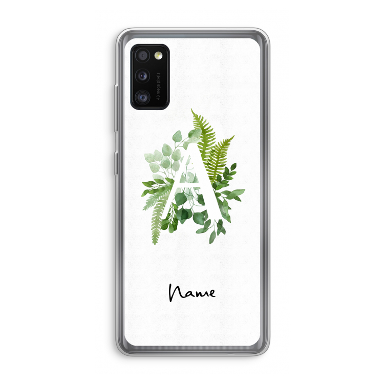 Green Brush: Samsung Galaxy A41 Transparant Hoesje