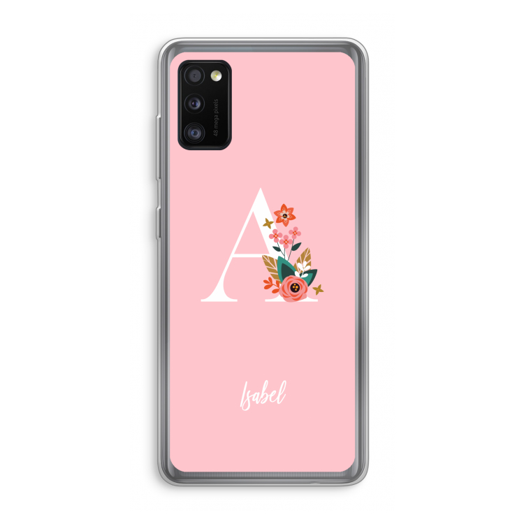 Pink Bouquet: Samsung Galaxy A41 Transparant Hoesje