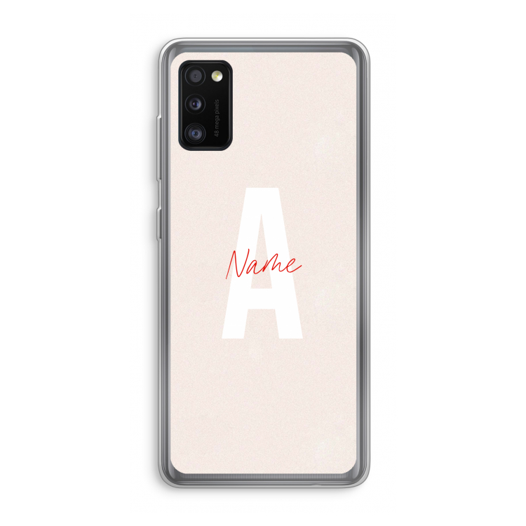 Strawberry Milkshake: Samsung Galaxy A41 Transparant Hoesje