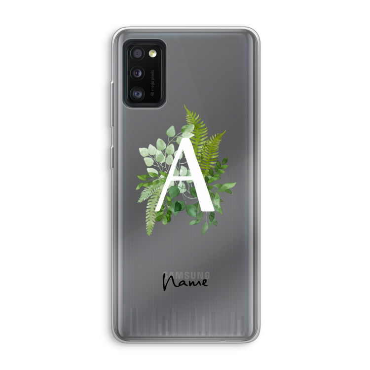 Green Brush: Samsung Galaxy A41 Transparant Hoesje