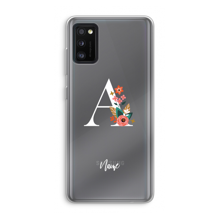 Pink Bouquet: Samsung Galaxy A41 Transparant Hoesje
