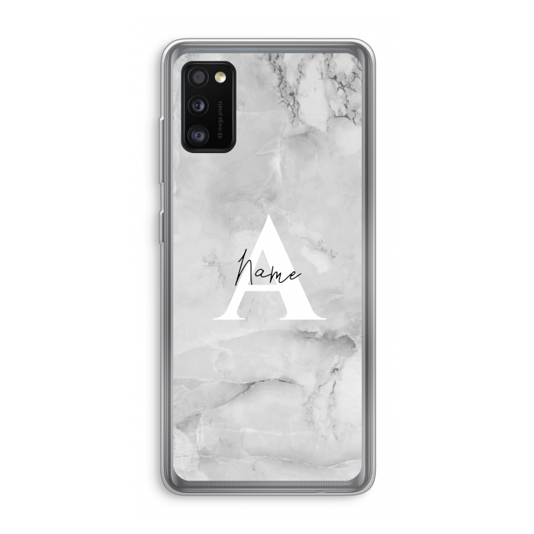 Ivory Marble: Samsung Galaxy A41 Transparant Hoesje