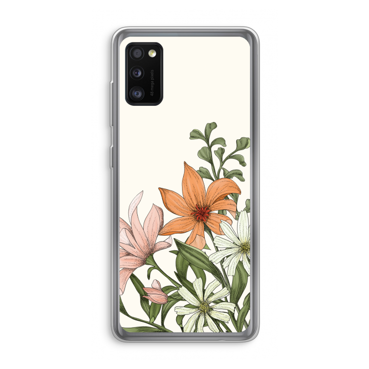 Floral bouquet: Samsung Galaxy A41 Transparant Hoesje