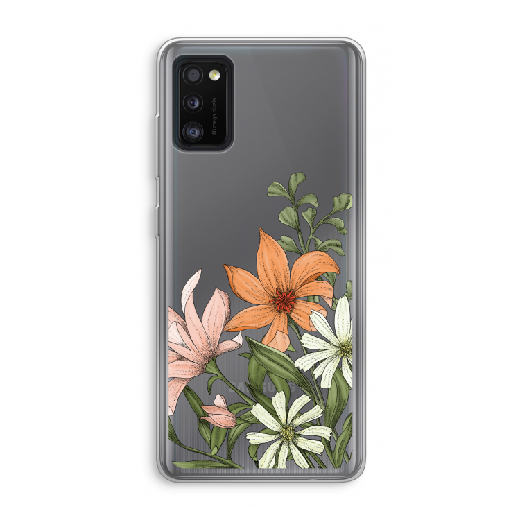Floral bouquet: Samsung Galaxy A41 Transparant Hoesje