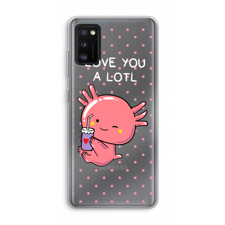 Love You A Lotl: Samsung Galaxy A41 Transparant Hoesje
