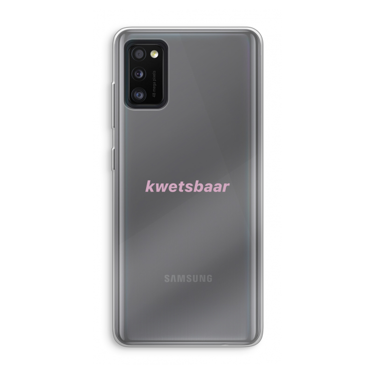 kwetsbaar: Samsung Galaxy A41 Transparant Hoesje