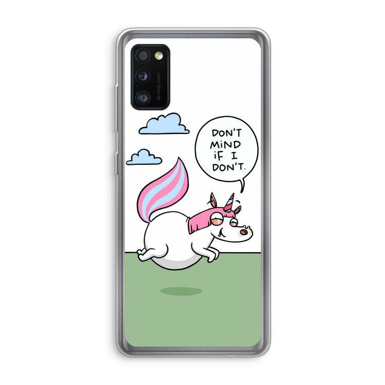 Unicorn: Samsung Galaxy A41 Transparant Hoesje