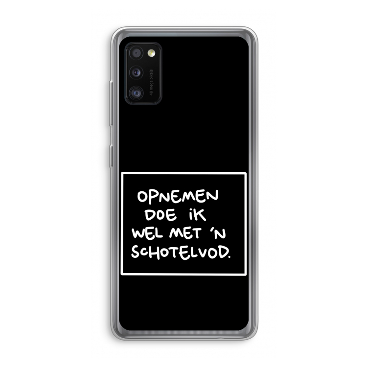 Schotelvod: Samsung Galaxy A41 Transparant Hoesje