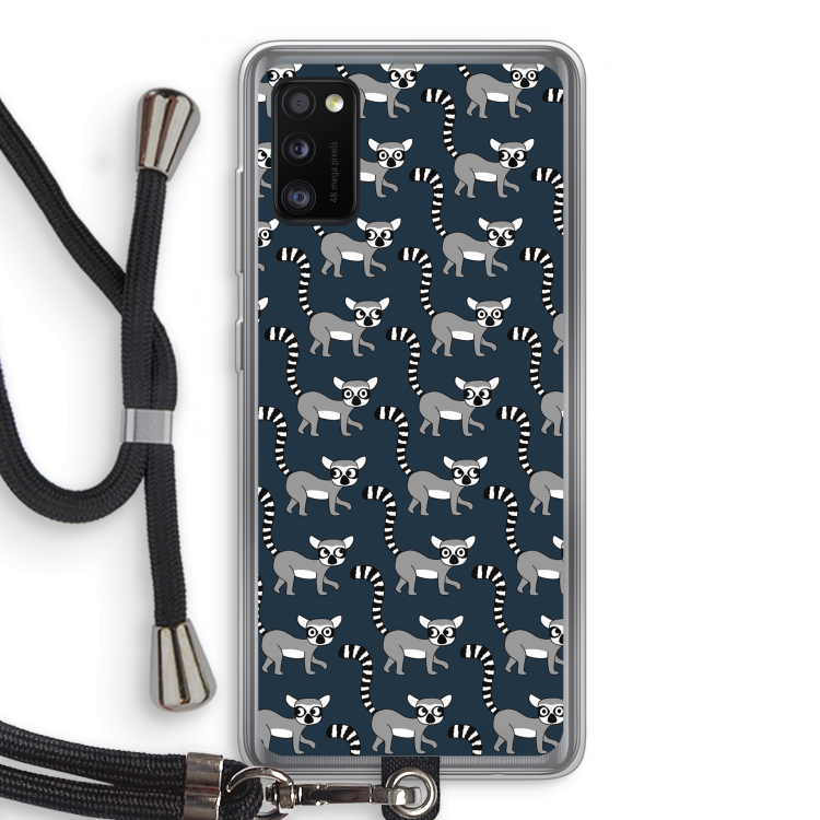 Makis: Samsung Galaxy A41 Transparant Hoesje met koord