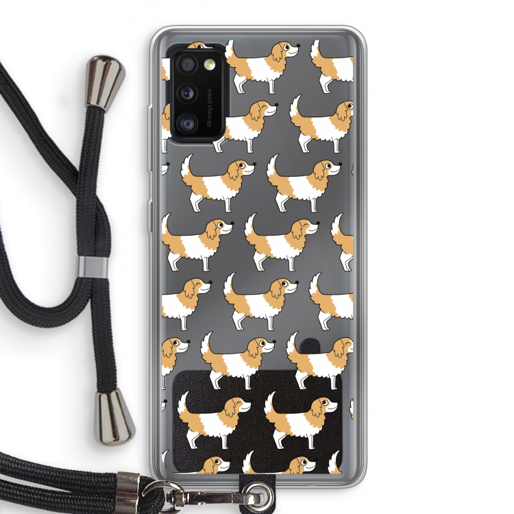 Doggy: Samsung Galaxy A41 Transparant Hoesje met koord