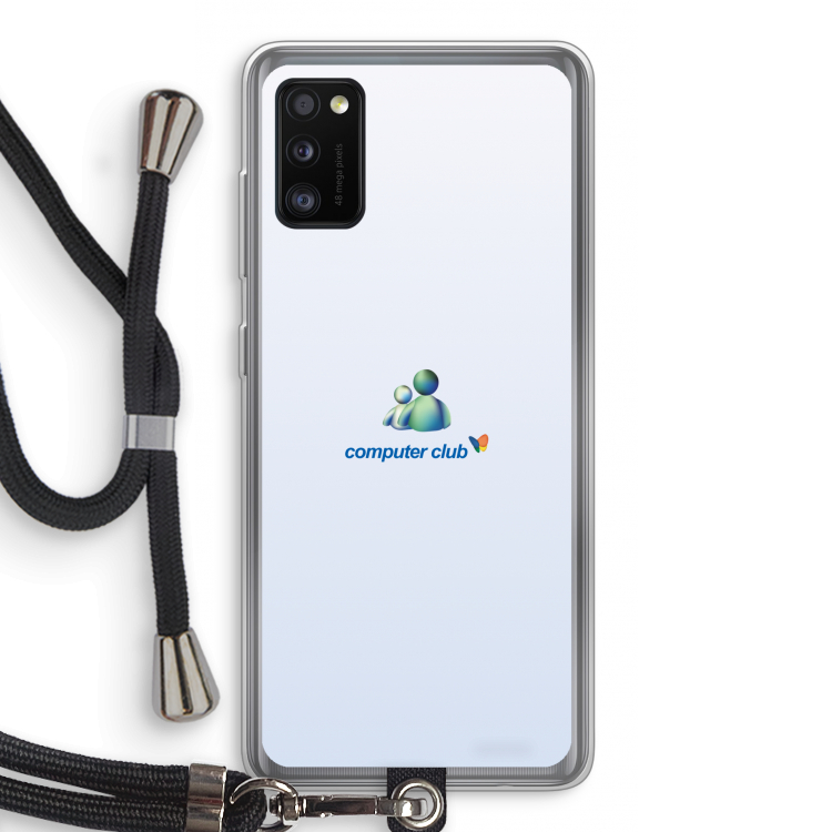 MSN: Samsung Galaxy A41 Transparant Hoesje met koord