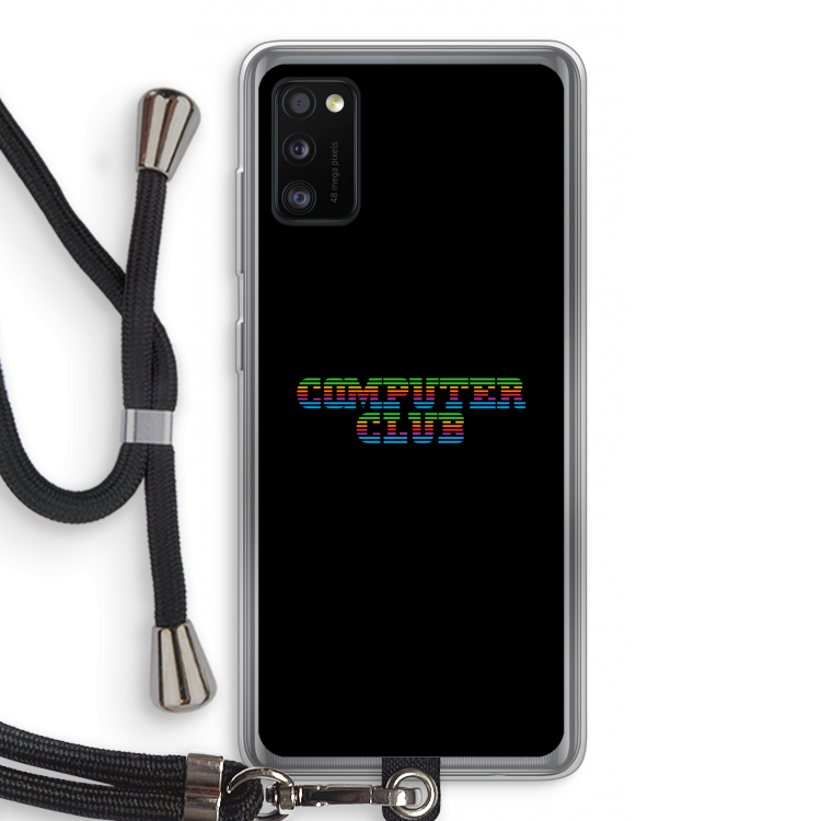 Retro: Samsung Galaxy A41 Transparant Hoesje met koord