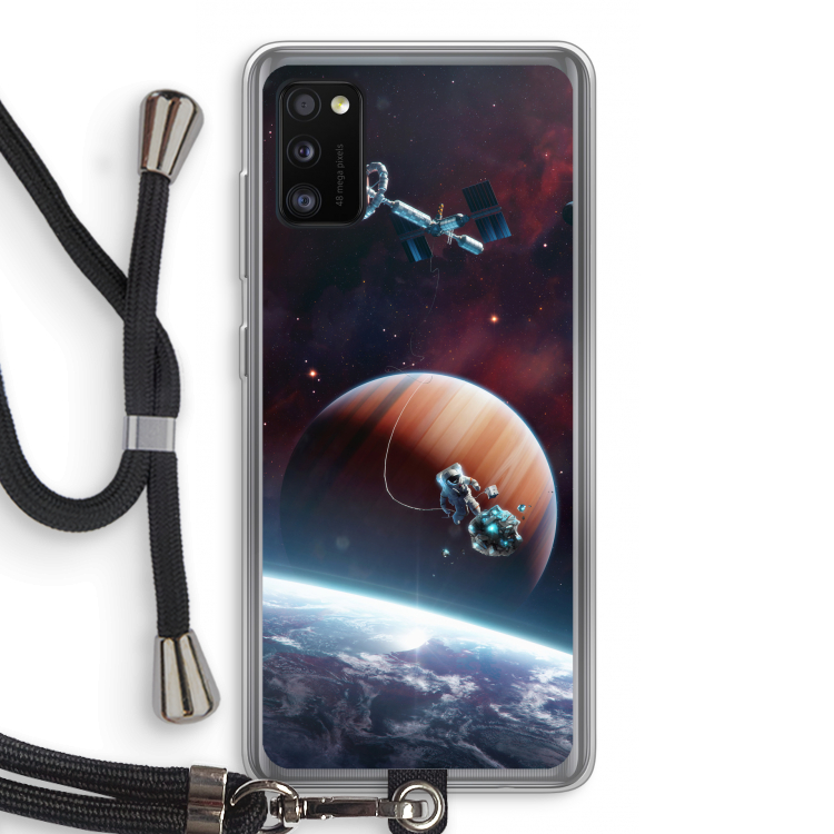 Examiner: Samsung Galaxy A41 Transparant Hoesje met koord