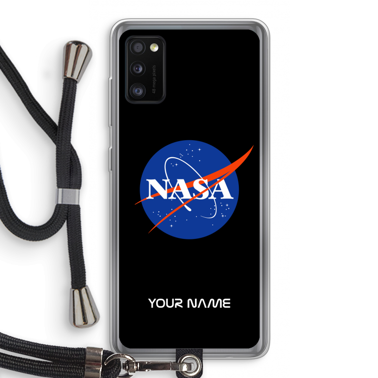NASA: Samsung Galaxy A41 Transparant Hoesje met koord