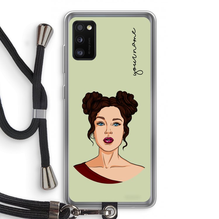 Pop-Art Creator: Samsung Galaxy A41 Transparant Hoesje met koord