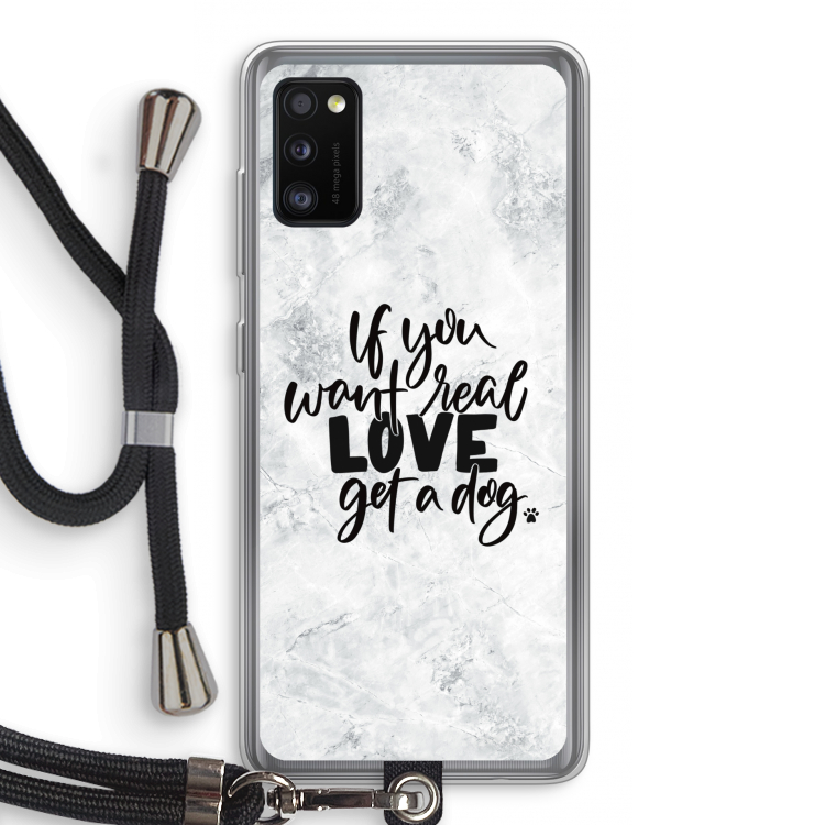 Partner in crime: Samsung Galaxy A41 Transparant Hoesje met koord