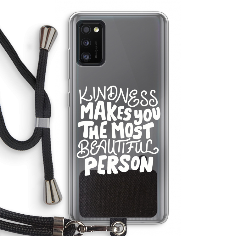 The prettiest: Samsung Galaxy A41 Transparant Hoesje met koord
