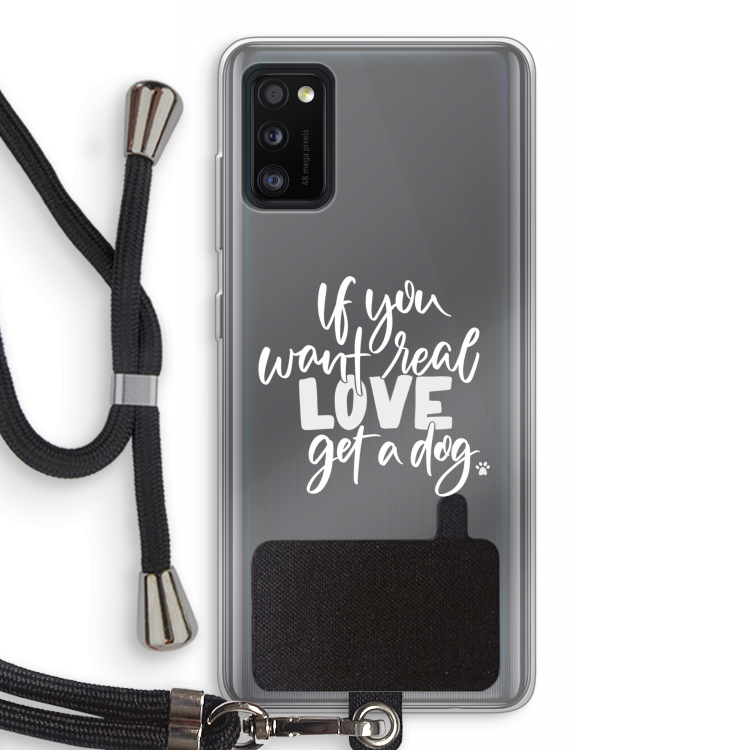 Partner in crime: Samsung Galaxy A41 Transparant Hoesje met koord