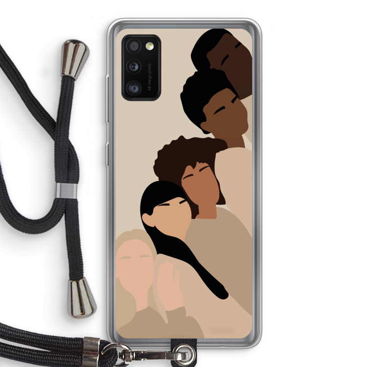 Sweet creatures: Samsung Galaxy A41 Transparant Hoesje met koord