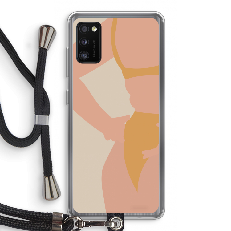 Bikini body: Samsung Galaxy A41 Transparant Hoesje met koord