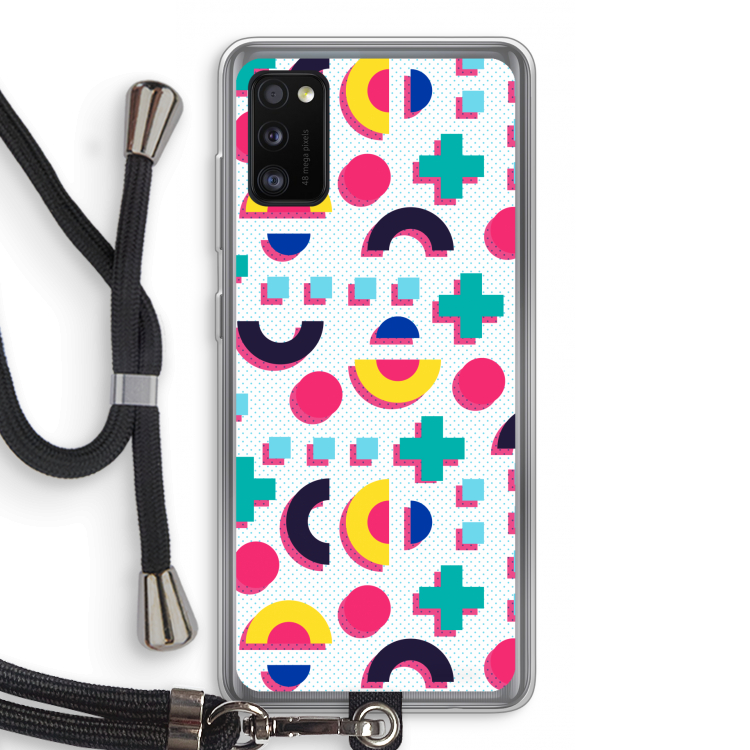 8-bit N°2: Samsung Galaxy A41 Transparant Hoesje met koord