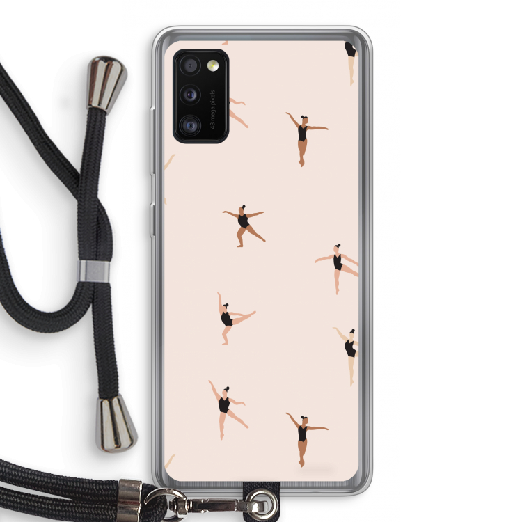 Dancing #1: Samsung Galaxy A41 Transparant Hoesje met koord