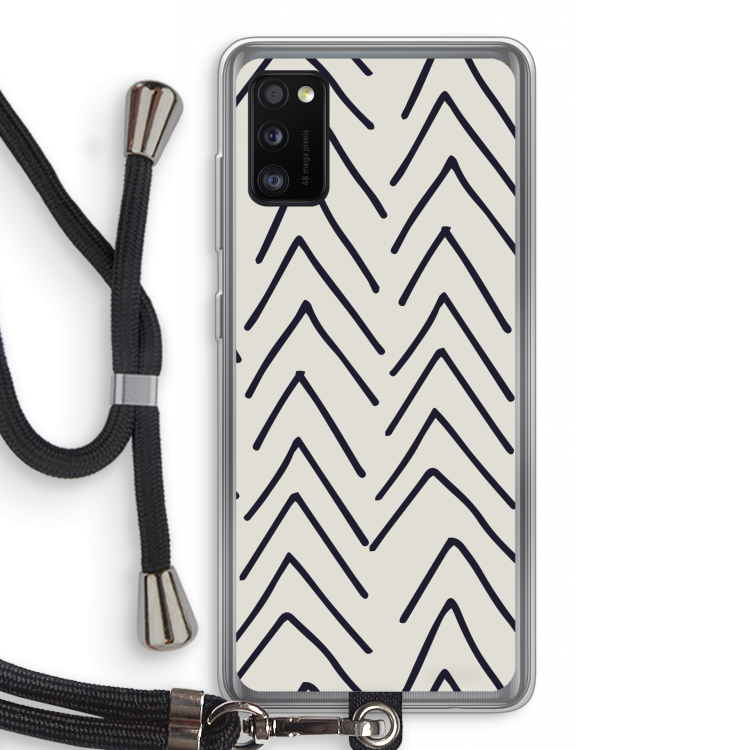 Marrakech Arrows: Samsung Galaxy A41 Transparant Hoesje met koord
