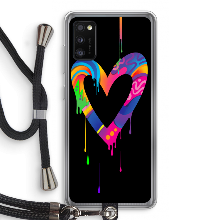Melts My Heart: Samsung Galaxy A41 Transparant Hoesje met koord